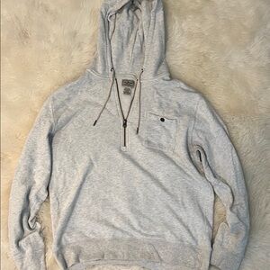 L.L. Bean Light Gray Zip-Up Hoodie